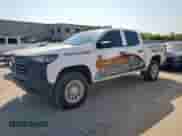 2024 Chevrolet Colorado 2WD Work Truck with VIN 1GCGSBEC3R1124908, listed as a Copart auction lot 67751695 with 45,075 mi miles and Salvage title. Bid and sale history available at DreamBid. Image 1.