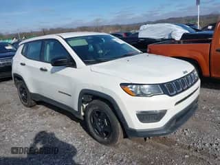 2018 Jeep Compass Sport with VIN 3C4NJCABXJT263332, listed as a IAAI auction lot 41554259 with 91,156 mi miles and . Bid and sale history available at DreamBid. Image 1.