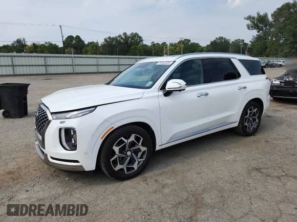2022 Hyundai Palisade Calligraphy z VIN KM8R7DHE1NU401210, wystawiony jako Copart lot #70542525 z przebiegiem 45 194 mil mil oraz Szkoda całkowita • Salvage title. Historia ofert i sprzedaży dostępna na DreamBid. Obrazek 1.