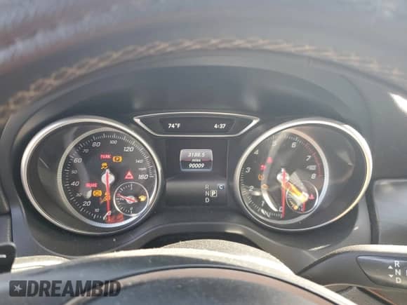 2017 Mercedes-Benz CLA 250 with VIN WDDSJ4GB6HN412223, listed as a Copart auction lot 55329815 with 90,009 mi miles and Salvage title. Bid and sale history available at DreamBid. Image 9.