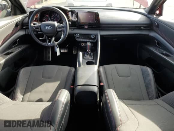 2021 Hyundai Elantra N Line z VIN KMHLR4AF7MU106663, wystawiony jako Copart lot #43587565 z przebiegiem 63 543 mil mil oraz Szkoda całkowita • Salvage title. Historia ofert i sprzedaży dostępna na DreamBid. Obrazek 8.