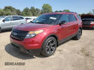 2013 Ford Explorer Sport with VIN 1FM5K8GT0DGB96559, listed as a Copart auction lot 71915065 with 124,838 mi miles and Salvage title. Bid and sale history available at DreamBid. Image 1.