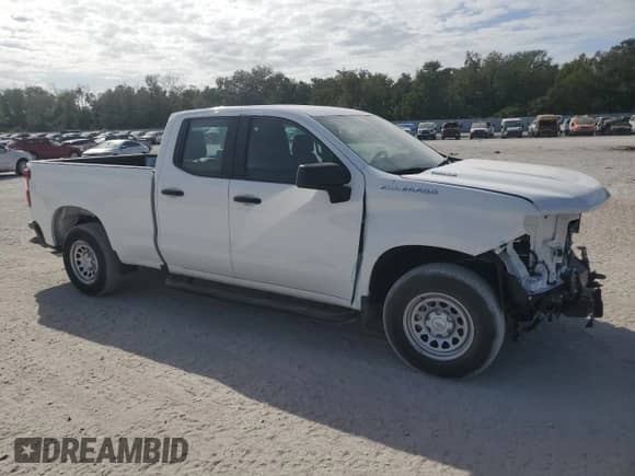 2024 Chevrolet Silverado 1500 Work Truck with VIN 1GCRAAEK6RZ357356, listed as a Copart auction lot 76110584 with 362 mi miles and Non repairable. Bid and sale history available at DreamBid. Image 4.
