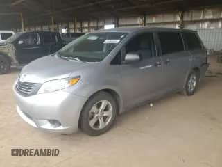 2012 Toyota Sienna with VIN 5TDZK3DC3CS277508, listed as a Copart auction lot 81464445 with 64,092 mi miles and Salvage title. Bid and sale history available at DreamBid. Image 1.