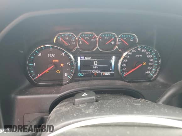 2017 Chevrolet Silverado 1500 LT with VIN 1GCRCREC0HZ268088, listed as a Copart auction lot 80265815 with 70,330 mi miles and Salvage title. Bid and sale history available at DreamBid. Image 9.