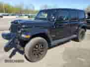 2022 Jeep Wrangler Unlimited Sahara with VIN 1C4HJXEN2NW173682, listed as a Copart auction lot 54405425 with 42,870 mi miles and Salvage title. Bid and sale history available at DreamBid. Image 1.