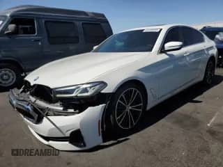 2021 BMW 5 Series 530i with VIN WBA53BH03MWX11866, listed as a Copart auction lot 80400425 with 39,777 mi miles and Salvage title. Bid and sale history available at DreamBid. Image 1.