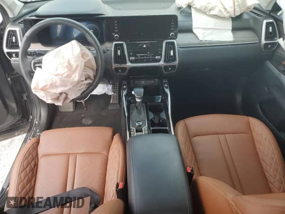 2023 Kia Sorento X-Line SX Prestige with VIN 5XYRKDLFXPG218847, listed as a Copart auction lot 70990395 with 32,534 mi miles and Salvage title. Bid and sale history available at DreamBid. Image 8.