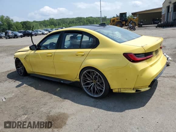 2022 BMW M3 с VIN WBS53AY01NFM30642, выставлен на аукционе Copart как лот 63445964 с пробегом Не указан миль и Списание • Salvage title. История ставок и продаж доступна на DreamBid. Изображение 2.