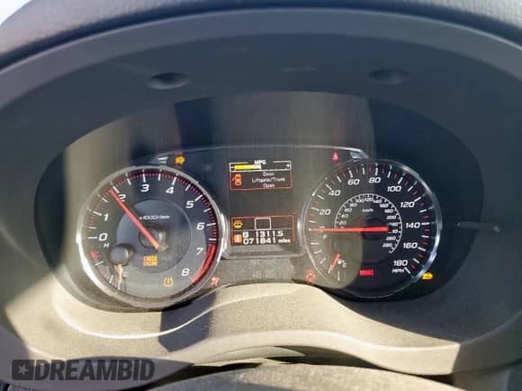 2018 Subaru WRX Limited z VIN JF1VA1F68J9839417, wystawiony jako Copart lot #81436535 z przebiegiem 71 841 mil mil oraz Szkoda całkowita • Salvage title. Historia ofert i sprzedaży dostępna na DreamBid. Obrazek 9.