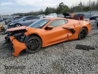 2024 Chevrolet Corvette 2LT with VIN 1G1YB2D43R5102519, listed as a Copart auction lot 49221655 with 22,171 mi miles and Salvage title. Bid and sale history available at DreamBid. Image 1.