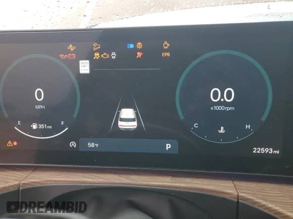 2024 Hyundai Santa Fe Limited z VIN 5NMP44GLXRH026192, wystawiony jako Copart lot #62164615 z przebiegiem 22 593 mil mil oraz Szkoda całkowita • Salvage title. Historia ofert i sprzedaży dostępna na DreamBid. Obrazek 9.