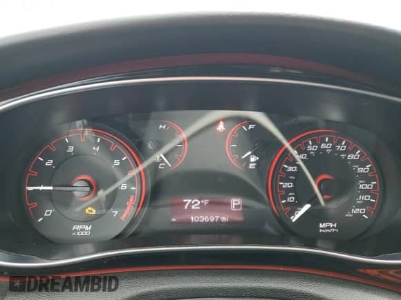 2016 Dodge Dart SXT Sport Blacktop with VIN 1C3CDFFA7GD821222, listed as a Copart auction lot 60064295 with 103,697 mi miles and Salvage title. Bid and sale history available at DreamBid. Image 9.