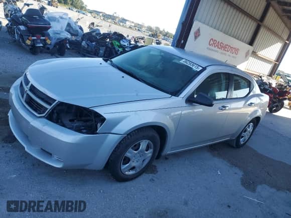 2008 Dodge Avenger SE with VIN 1B3LC46K38N129676, listed as a Copart auction lot 86293615 with 94,386 mi miles and Salvage title. Bid and sale history available at DreamBid. Image 1.