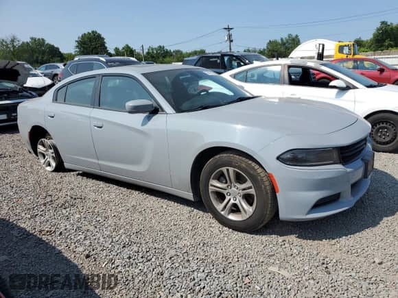 2022 Dodge Charger SXT with VIN 2C3CDXBG5NH172746, listed as a Copart auction lot 59414105 with 58,467 mi miles and Salvage title. Bid and sale history available at DreamBid. Image 4.
