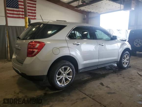 2017 Chevrolet Equinox LS with VIN 2GNFLEEK9H6193672, listed as a Copart auction lot 84240505 with 53,052 mi miles and Salvage title. Bid and sale history available at DreamBid. Image 3.