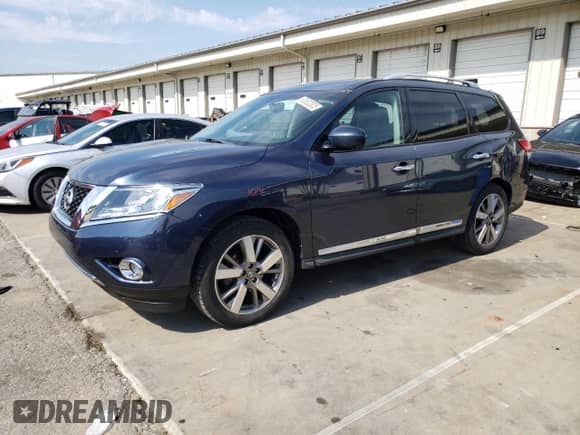2014 Nissan Pathfinder S with VIN 5N1AR2MN0EC615614, listed as a Copart auction lot 80532005 with 132,601 mi miles and Salvage title. Bid and sale history available at DreamBid. Image 1.