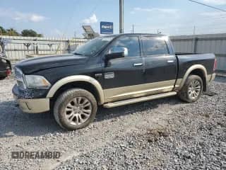 2015 Ram 1500 Laramie Longhorn with VIN 1C6RR7PT2FS575064, listed as a Copart auction lot 80964145 with 205,575 mi miles and Salvage title. Bid and sale history available at DreamBid. Image 1.