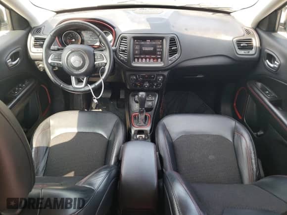 2017 Jeep Compass Trailhawk with VIN 3C4NJDDB8HT646763, listed as a Copart auction lot 60146095 with 132,504 mi miles and Salvage title. Bid and sale history available at DreamBid. Image 8.