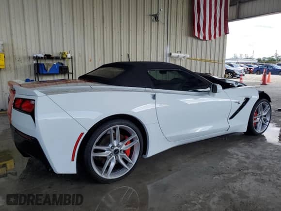 2014 Chevrolet Corvette Z51 3LT with VIN 1G1YM3D70E5106936, listed as a Copart auction lot 73890024 with 57,130 mi miles and Salvage title. Bid and sale history available at DreamBid. Image 3.