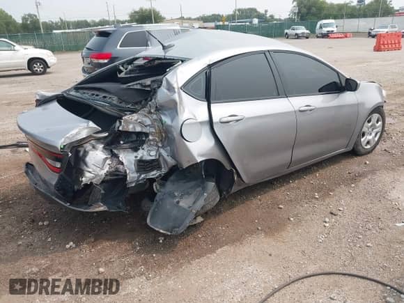 2016 Dodge Dart SE with VIN 1C3CDFAAXGD624309, listed as a IAAI auction lot 43154955 with Not provided miles and . Bid and sale history available at DreamBid. Image 4.