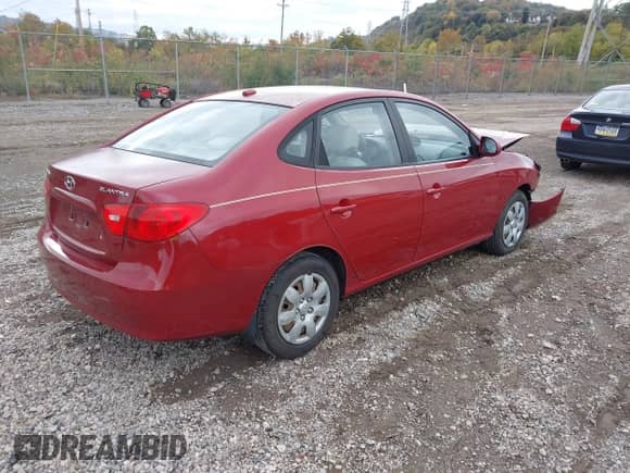 2008 Hyundai Elantra GLS with VIN KMHDU46D68U583780, listed as a IAAI auction lot 43513305 with 50,354 mi miles and . Bid and sale history available at DreamBid. Image 4.