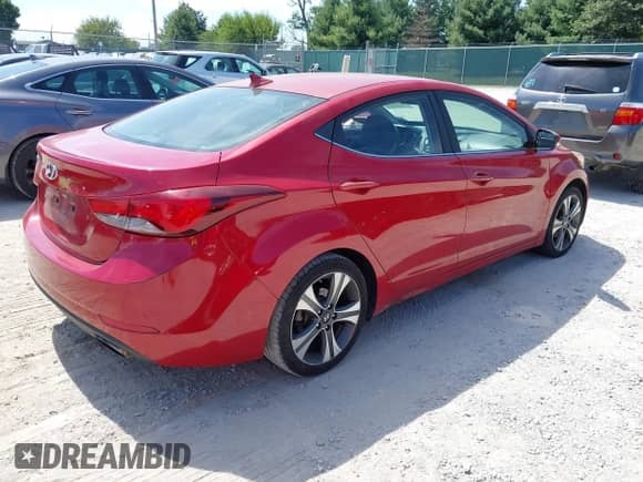 2014 Hyundai Elantra Sport z VIN KMHDH4AH5EU109958, wystawiony jako IAAI lot #43125498 z przebiegiem 109 807 mil mil oraz . Historia ofert i sprzedaży dostępna na DreamBid. Obrazek 4.