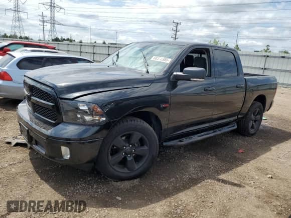 2018 Ram 1500 Big Horn z VIN 1C6RR7LM5JS244146, wystawiony jako Copart lot #68372385 z przebiegiem 56 819 mil mil oraz Czysty tytuł • Clean title. Historia ofert i sprzedaży dostępna na DreamBid. Obrazek 1.