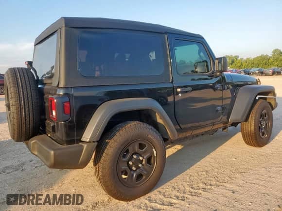 2025 Jeep Wrangler Sport с VIN 1C4PJXAG3SW519141, выставлен на аукционе Copart как лот 58224815 с пробегом 5 562 миль миль и Списание • Salvage title. История ставок и продаж доступна на DreamBid. Изображение 3.