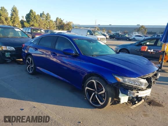 2019 Honda Accord Sport z VIN 1HGCV1F39KA083142, wystawiony jako IAAI lot #43494267 z przebiegiem 45 303 mil mil oraz . Historia ofert i sprzedaży dostępna na DreamBid. Obrazek 1.