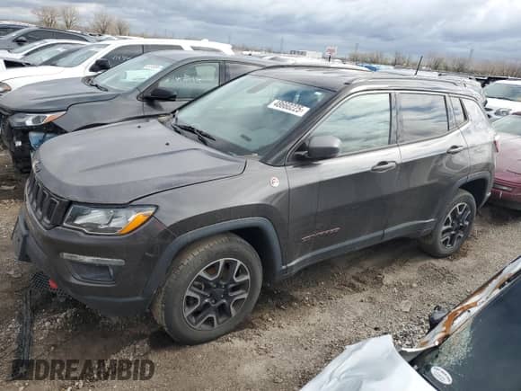 2019 Jeep Compass Trailhawk с VIN 3C4NJDDB2KT722517, выставлен на аукционе Copart как лот 48660225 с пробегом 115 476 миль миль и Списание • Salvage title. История ставок и продаж доступна на DreamBid. Изображение 1.