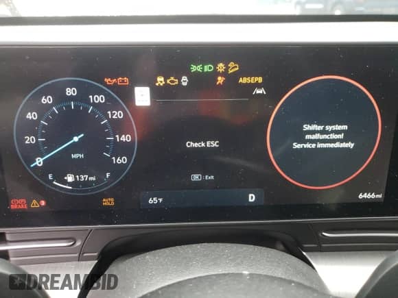 2024 Hyundai Kona SEL с VIN KM8HCCAB2RU164010, выставлен на аукционе Copart как лот 87077115 с пробегом 6 466 миль миль и Списание • Salvage title. История ставок и продаж доступна на DreamBid. Изображение 9.