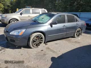 2006 Honda Accord EX-L with VIN 1HGCM65896A022652, listed as a Copart auction lot 74355464 with 198,091 mi miles and Salvage title. Bid and sale history available at DreamBid. Image 1.
