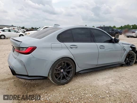 2022 BMW M3 с VIN WBS53AY00NFL69414, выставлен на аукционе Copart как лот 56753065 с пробегом 20 837 миль миль и Списание • Salvage title. История ставок и продаж доступна на DreamBid. Изображение 3.
