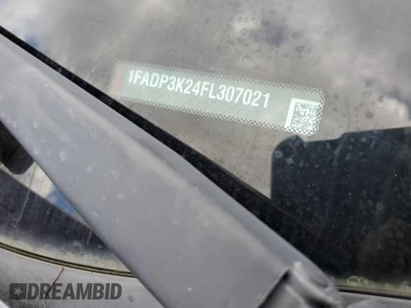 2015 Ford Focus SE with VIN 1FADP3K24FL307021, listed as a Copart auction lot 89929925 with Not provided miles and Clean title. Bid and sale history available at DreamBid. Image 12.