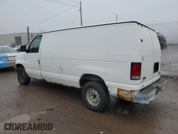 2001 Ford Econoline Cargo z VIN 1FTRE142X1HB27593, wystawiony jako Copart lot #83827154 z przebiegiem 190 761 mil mil oraz Szkoda całkowita • Salvage title. Historia ofert i sprzedaży dostępna na DreamBid. Obrazek 2.