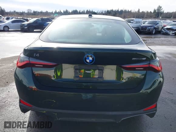 2023 BMW i4 eDrive40 with VIN WBY73AW02PFN89450, listed as a IAAI auction lot 41450499 with 15,611 mi miles and . Bid and sale history available at DreamBid. Image 16.