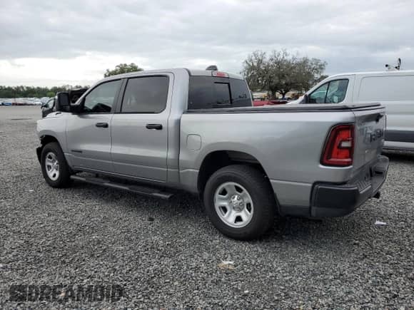 2025 Ram 1500 Tradesman with VIN 1C6RRFGG1SN578236, listed as a Copart auction lot 59775245 with 17,853 mi miles and Salvage title. Bid and sale history available at DreamBid. Image 2.