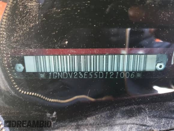 2005 Chevrolet Venture LS с VIN 1GNDV23E55D121006, выставлен на аукционе Copart как лот 72627773 с пробегом 173 133 миль миль и Чистый • Clean title. История ставок и продаж доступна на DreamBid. Изображение 13.