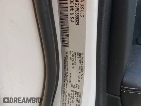 2023 Jeep Grand Cherokee Altitude with VIN 1C4RJHAG9PC659329, listed as a Copart auction lot 57839295 with Not provided miles and Salvage title. Bid and sale history available at DreamBid. Image 13.