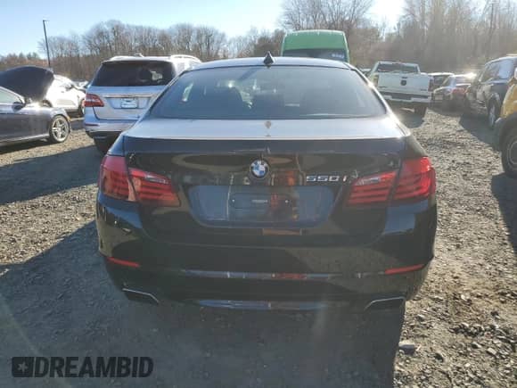 2012 BMW 5 Series 550i xDrive with VIN WBAFU9C53CC787729, listed as a Copart auction lot 79861294 with 114,901 mi miles and Clean title. Bid and sale history available at DreamBid. Image 6.