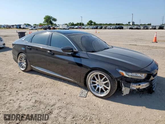 2018 Honda Accord EX-L with VIN 1HGCV2F57JA034799, listed as a Copart auction lot 68432115 with 65,110 mi miles and Salvage title. Bid and sale history available at DreamBid. Image 4.