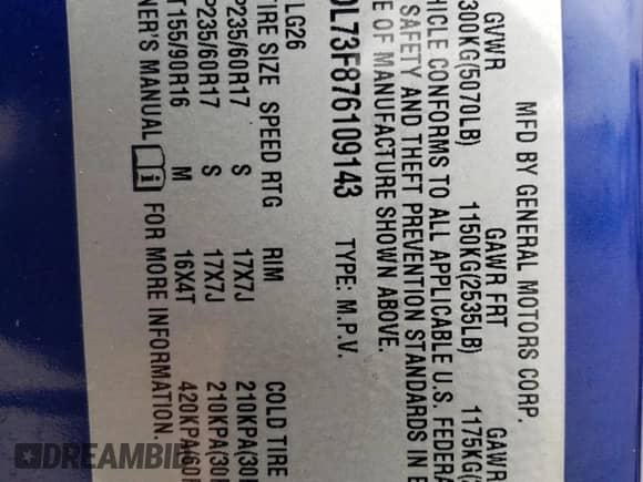 2007 Chevrolet Equinox LT with VIN 2CNDL73F876109143, listed as a Copart auction lot 82692645 with 102,962 mi miles and Clean title. Bid and sale history available at DreamBid. Image 13.