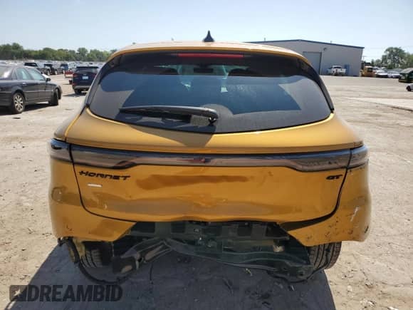 2024 Dodge Hornet GT Plus with VIN ZACNDFBN3R3A11207, listed as a Copart auction lot 64510014 with 8,699 mi miles and Salvage title. Bid and sale history available at DreamBid. Image 6.