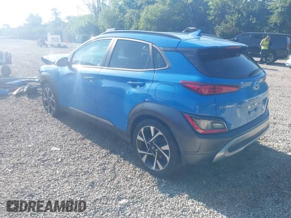 2022 Hyundai Kona Limited z VIN KM8K5CA34NU836927, wystawiony jako IAAI lot #42811651 z przebiegiem 26 798 mil mil oraz . Historia ofert i sprzedaży dostępna na DreamBid. Obrazek 3.