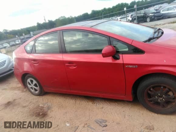 2012 Toyota Prius One with VIN JTDKN3DU7C1596831, listed as a IAAI auction lot 43135457 with 257,291 mi miles and . Bid and sale history available at DreamBid. Image 13.