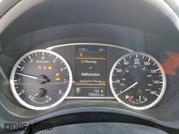 2019 Nissan Sentra SV with VIN 3N1AB7AP5KY210253, listed as a Copart auction lot 84993175 with 108,603 mi miles and Salvage title. Bid and sale history available at DreamBid. Image 9.