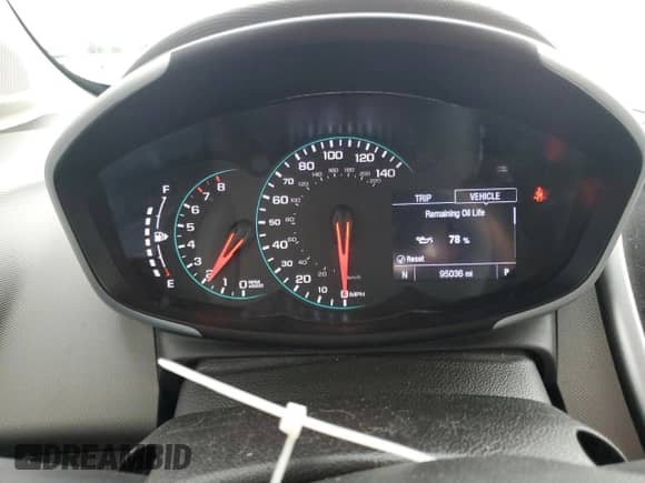 2019 Chevrolet Sonic LT with VIN 1G1JG6SB1K4138040, listed as a Copart auction lot 60847975 with 95,036 mi miles and Salvage title. Bid and sale history available at DreamBid. Image 9.