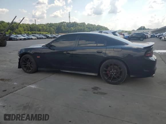 2023 Dodge Charger Scat Pack with VIN 2C3CDXGJXPH506728, listed as a Copart auction lot 67842285 with 16,932 mi miles and Salvage title. Bid and sale history available at DreamBid. Image 2.