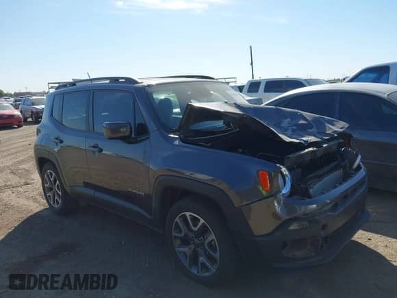 2017 Jeep Renegade Latitude z VIN ZACCJABB5HPF45504, wystawiony jako IAAI lot #42486270 z przebiegiem 67 610 mil mil oraz . Historia ofert i sprzedaży dostępna na DreamBid. Obrazek 1.